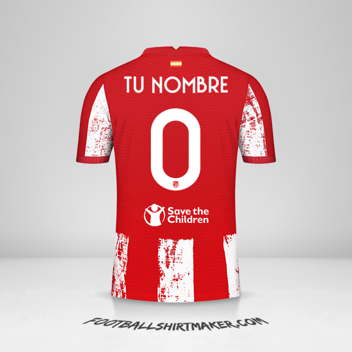 Camiseta Atletico Madrid Cup 2021/2022 -  tu nombre - 0