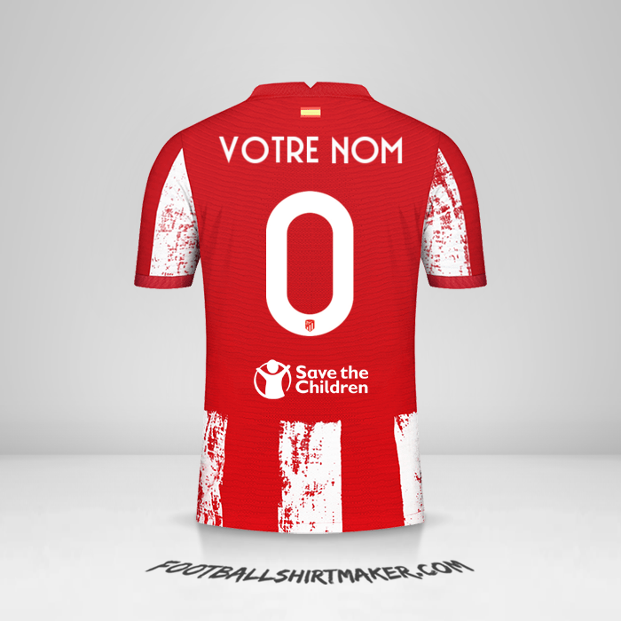 Maillot Atletico Madrid Cup 2021/2022 -  votre nom - 0
