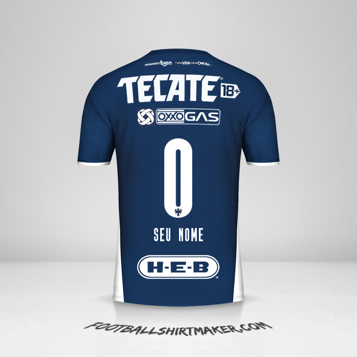 Camisa Monterrey 2021/2022 -  seu nome - 0