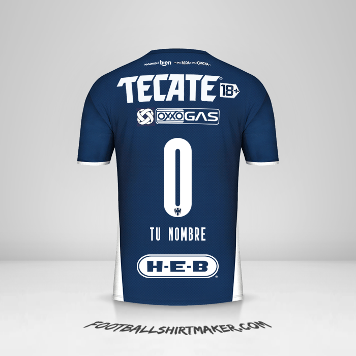 Camiseta Monterrey 2021/2022 -  tu nombre - 0