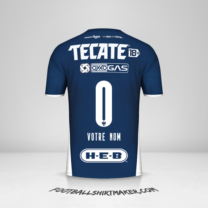 Maillot Monterrey 2021/2022 -  votre nom - 0