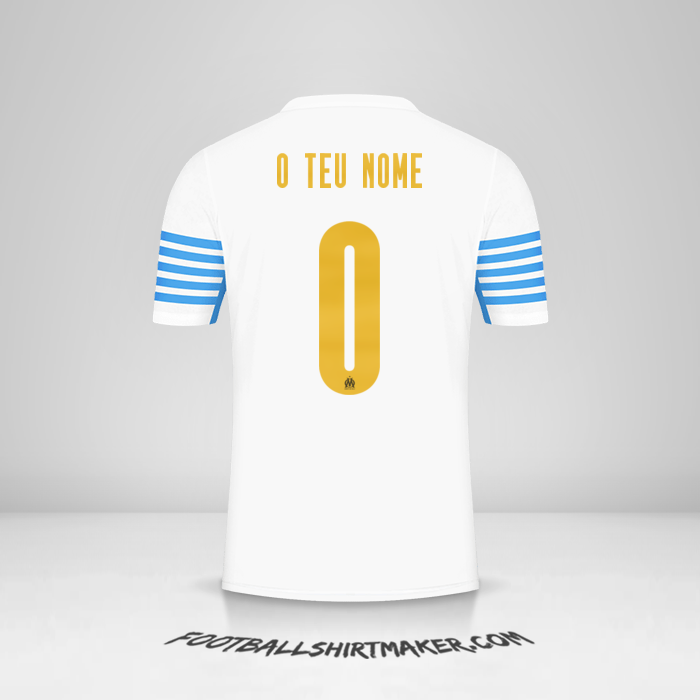 Camisola Olympique de Marseille 2021/2022 Cup -  o teu nome - 0