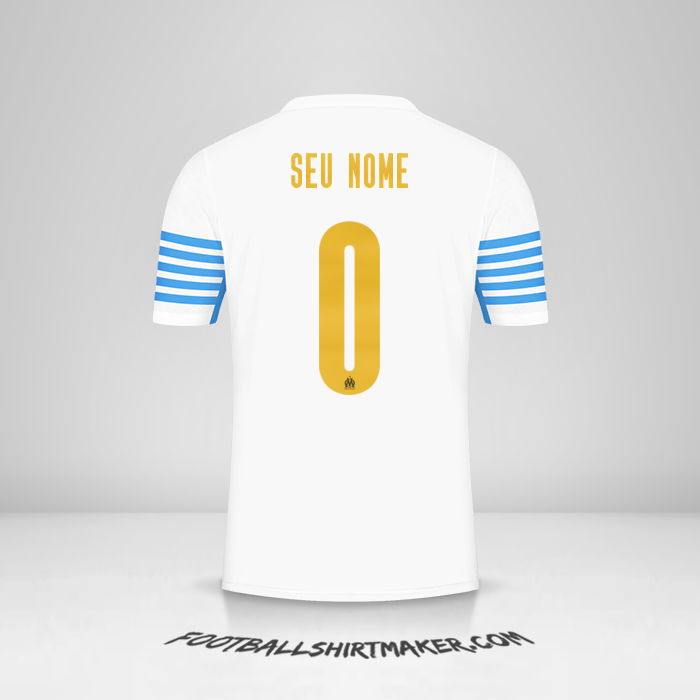 Camisa Olympique de Marseille 2021/2022 Cup -  seu nome - 0