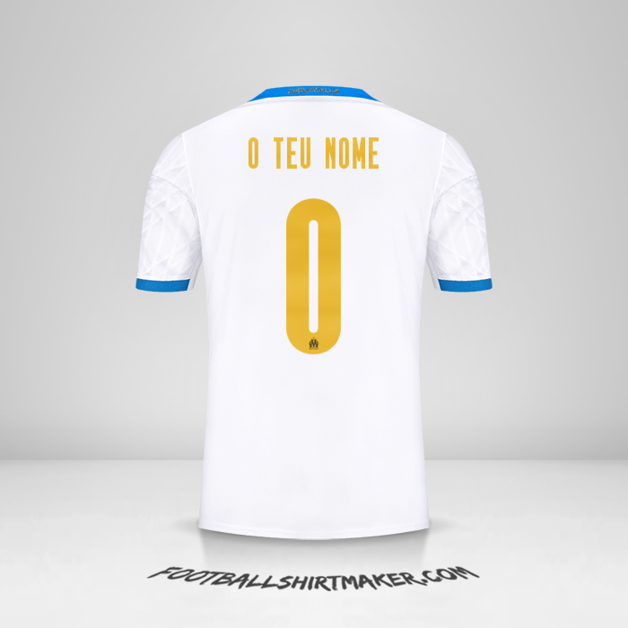 Camisola Olympique de Marseille 2020/21 Cup -  o teu nome - 0