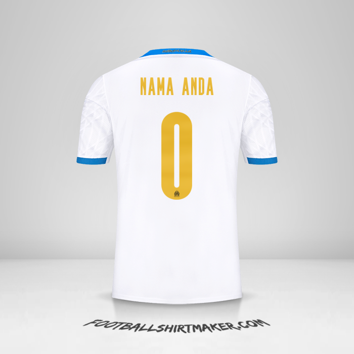 Jersey Olympique de Marseille 2020/21 Cup -  nama anda - 0