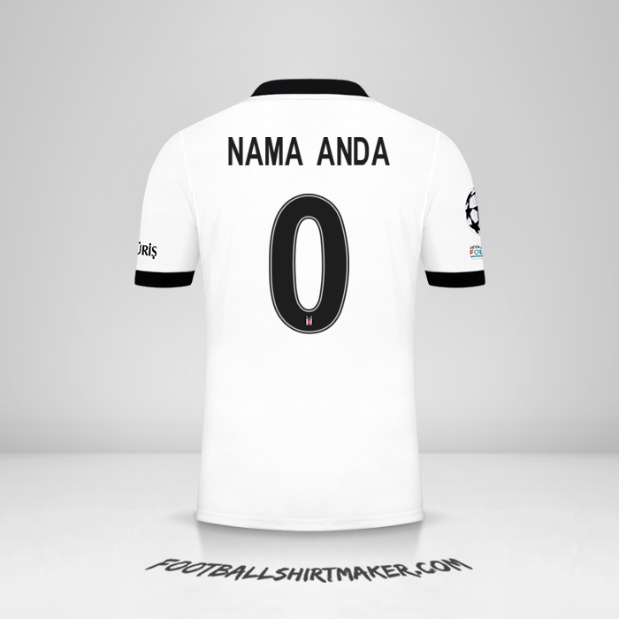 Jersey Besiktas JK 2021/2022 Cup -  nama anda - 0