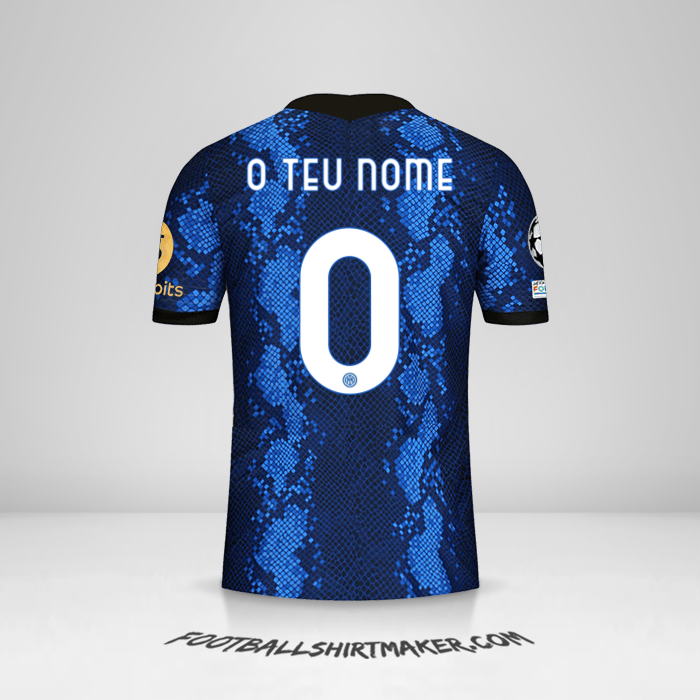 Camisola Inter Cup 2021/2022 -  o teu nome - 0