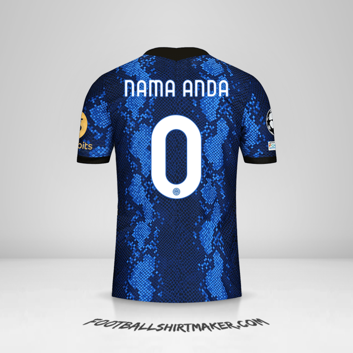 Jersey Inter Cup 2021/2022 -  nama anda - 0