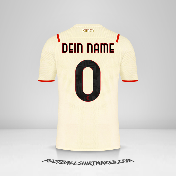 Trikot AC Milan 2021/2022 II -  dein name - 0