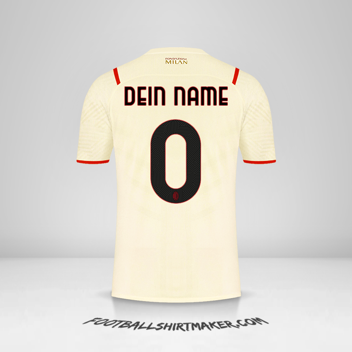 Trikot AC Milan 2021/2022 II -  dein name - 0