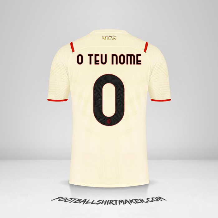Camisola AC Milan 2021/2022 II -  o teu nome - 0