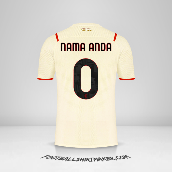 Jersey AC Milan 2021/2022 II -  nama anda - 0