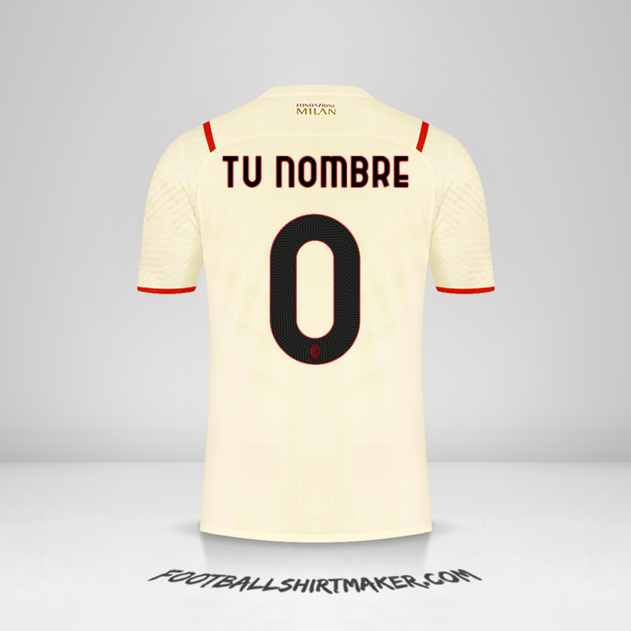 Camiseta AC Milan 2021/2022 II -  tu nombre - 0