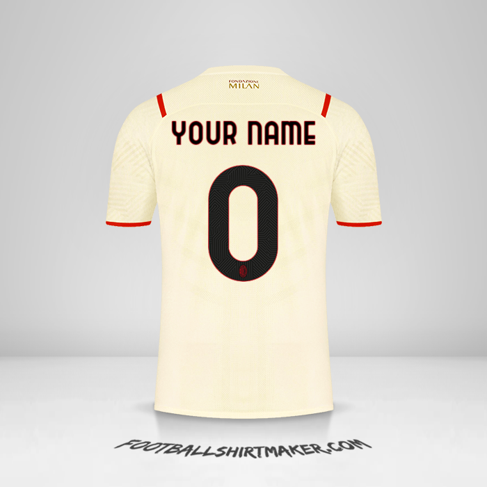 Jersey AC Milan 2021/2022 II -  your name - 0