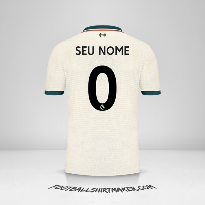 Camisa Liverpool FC 2021/2022 II -  seu nome - 0