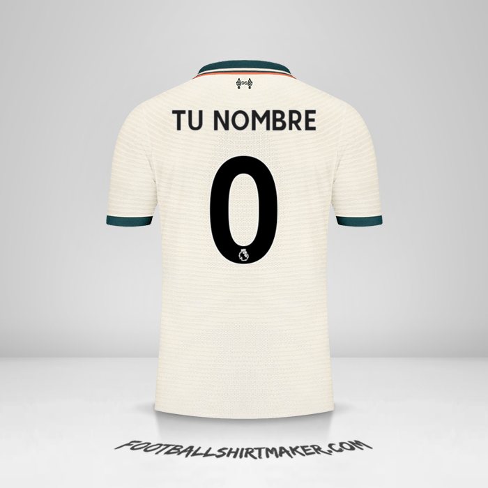Camiseta Liverpool FC 2021/2022 II -  tu nombre - 0