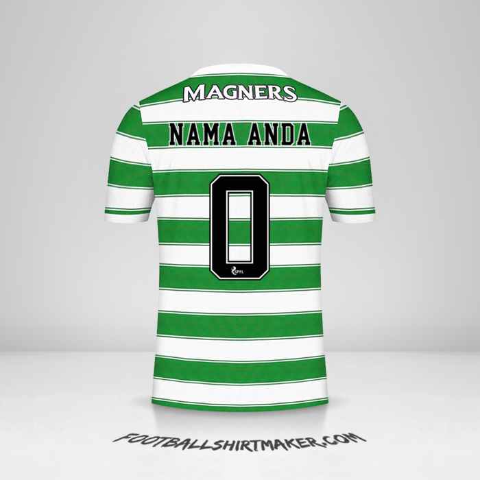 Jersey Celtic FC 2021/2022 -  nama anda - 0