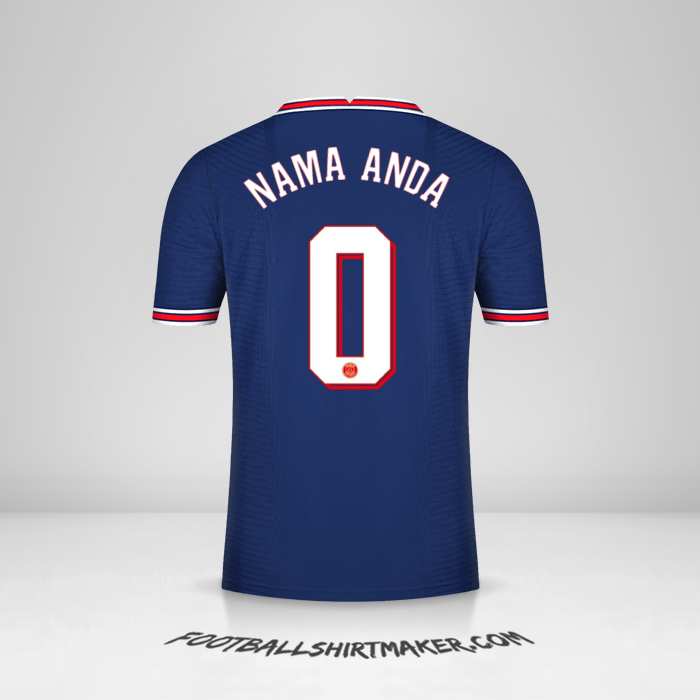 Jersey Paris Saint Germain 2021/2022 Cup -  nama anda - 0