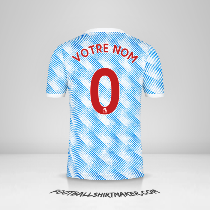 Maillot Manchester United 2021/2022 II -  votre nom - 0