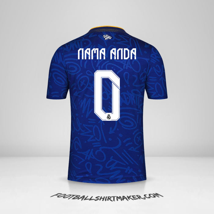 Jersey Real Madrid CF Cup 2021/2022 II -  nama anda - 0