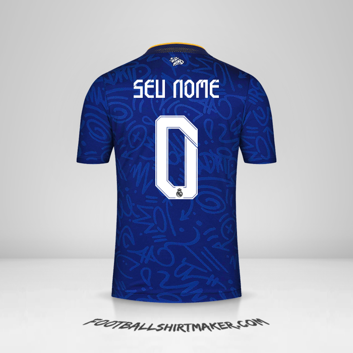 Camisa Real Madrid CF 2021/2022 Cup II -  seu nome - 0