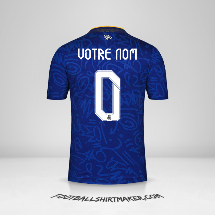 Maillot Real Madrid CF Cup 2021/2022 II -  votre nom - 0