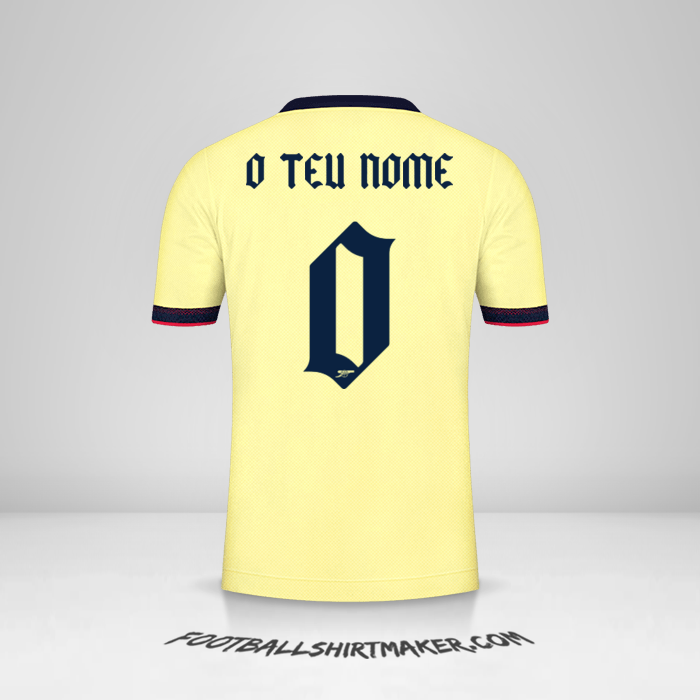 Camisola Arsenal Cup 2021/2022 II -  o teu nome - 0