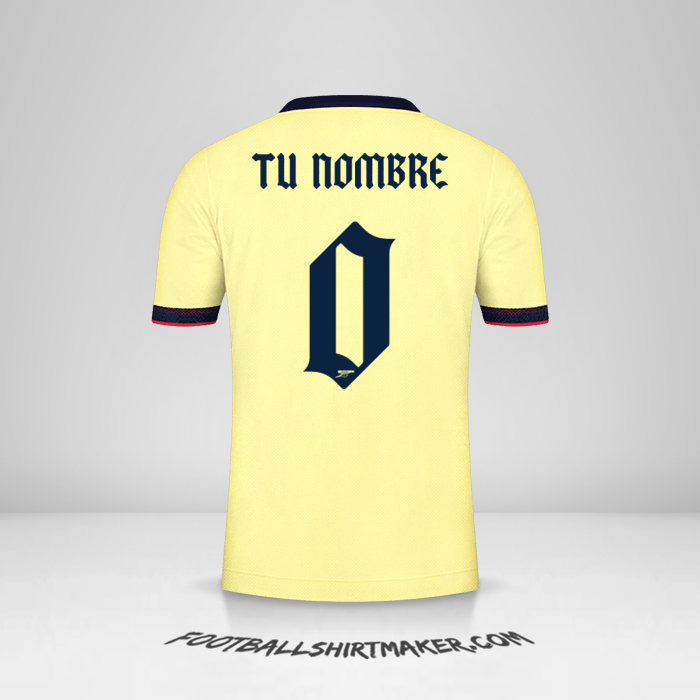 Camiseta Arsenal Cup 2021/2022 II -  tu nombre - 0