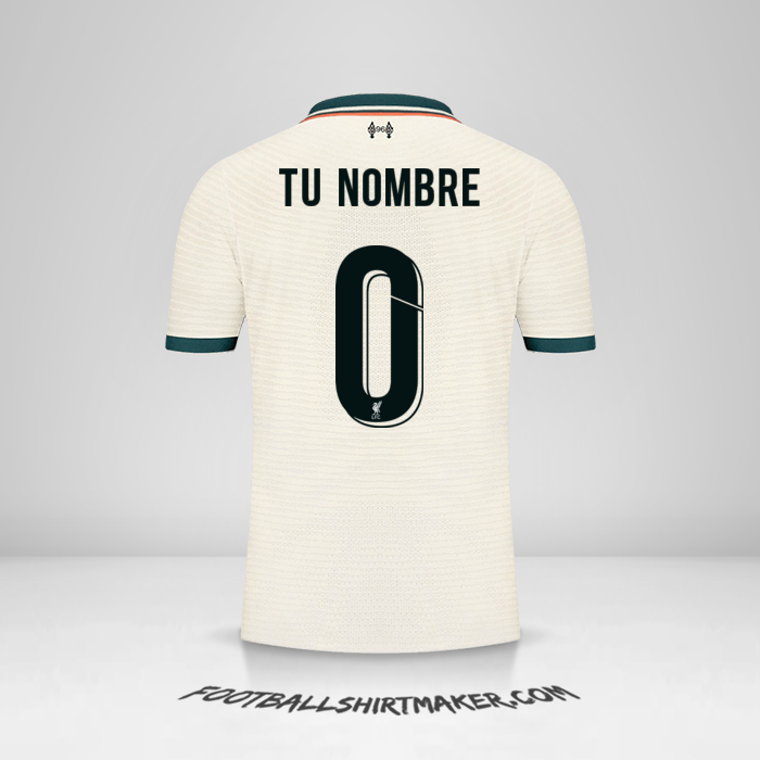 Jersey Liverpool FC 2021/2022 Cup II -  tu nombre - 0