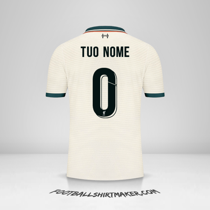 Maglia Liverpool FC Cup 2021/2022 II -  tuo nome - 0