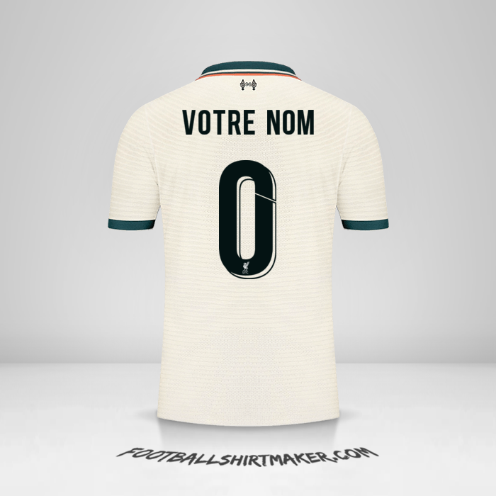 Maillot Liverpool FC 2021/2022 Cup II -  votre nom - 0