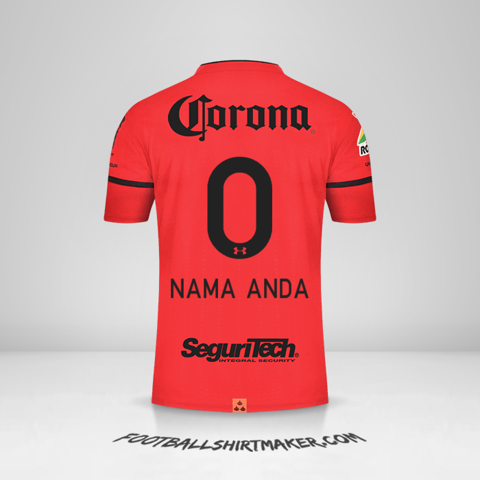 Jersey Toluca FC 2021/2022 -  nama anda - 0