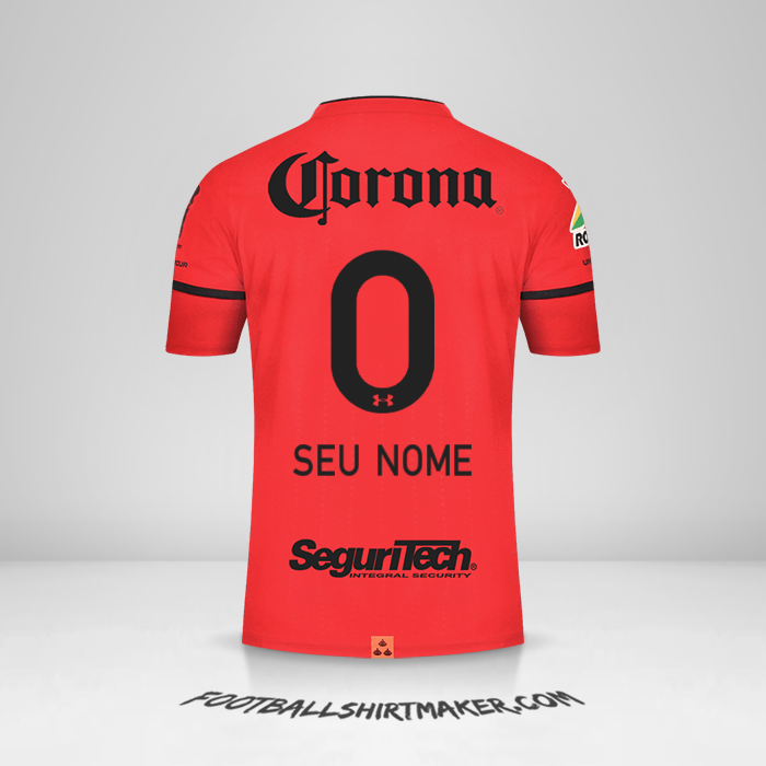 Camisa Toluca FC 2021/2022 -  seu nome - 0