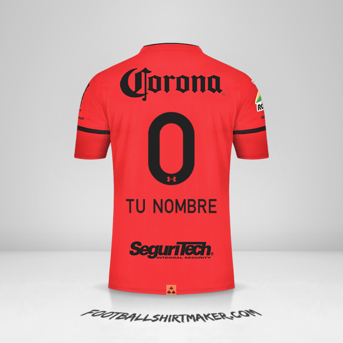 Camiseta Toluca FC 2021/2022 -  tu nombre - 0