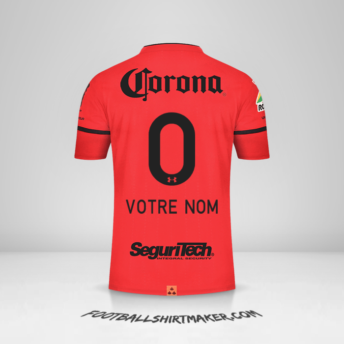 Maillot Toluca FC 2021/2022 -  votre nom - 0