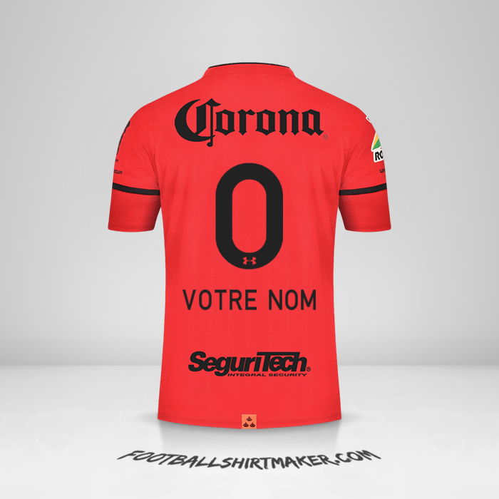 Maillot Toluca FC 2021/2022 -  votre nom - 0