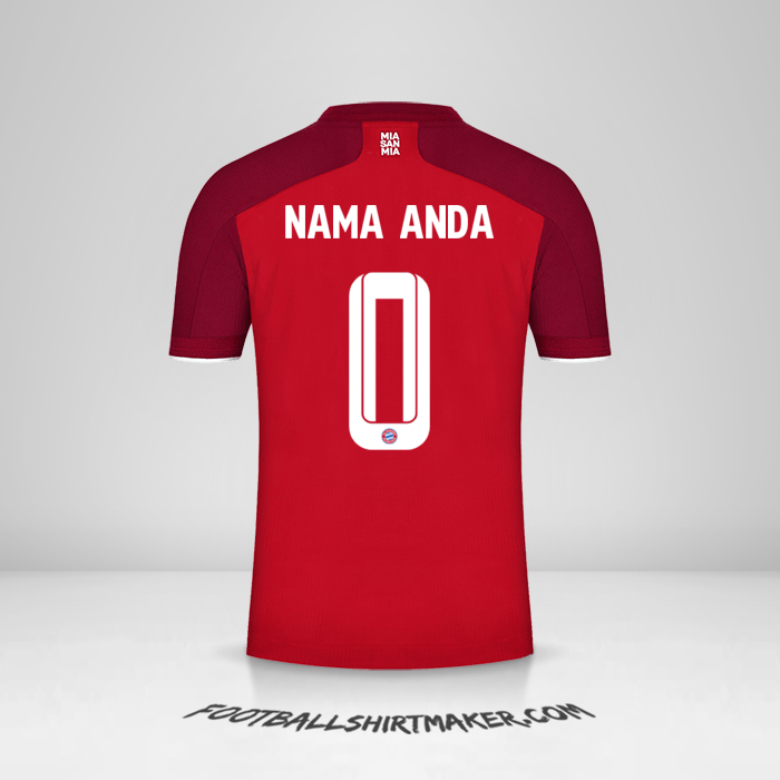 Jersey FC Bayern Munchen Cup 2021/2022 -  nama anda - 0