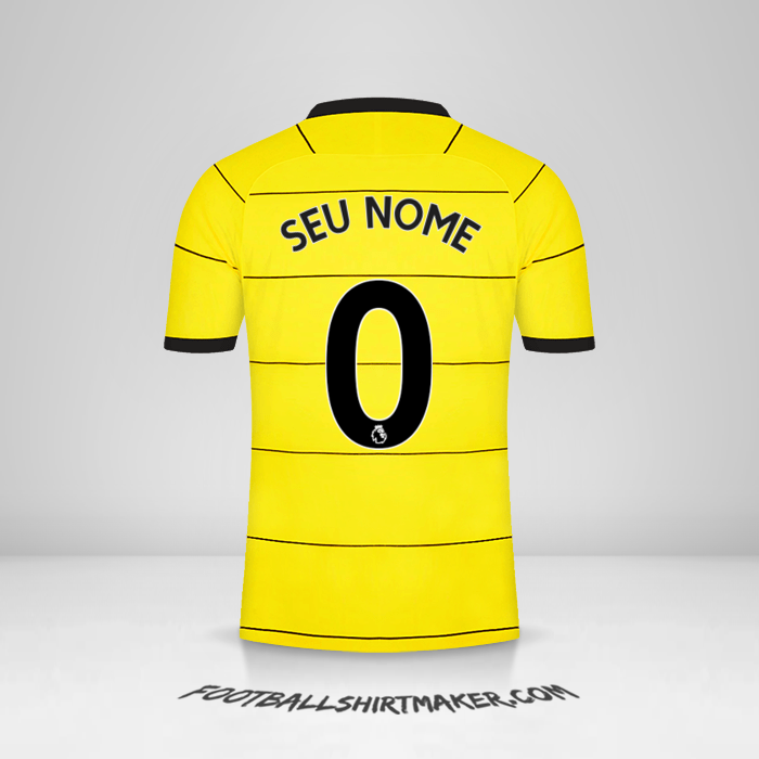Camisa Chelsea 2021/2022 II -  seu nome - 0