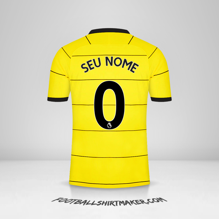 Camisa Chelsea 2021/2022 II -  seu nome - 0