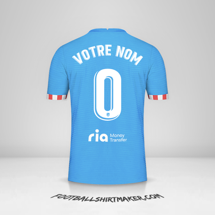Maillot Atletico Madrid 2021/2022 III -  votre nom - 0