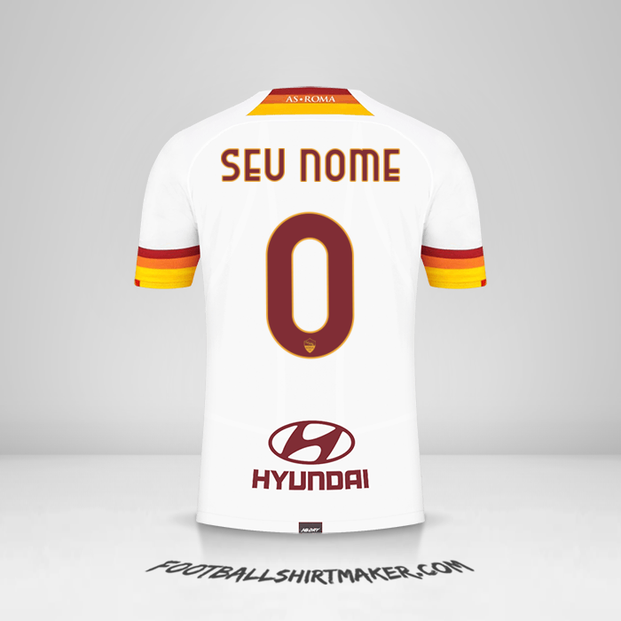 Camisa AS Roma 2021/2022 II -  seu nome - 0