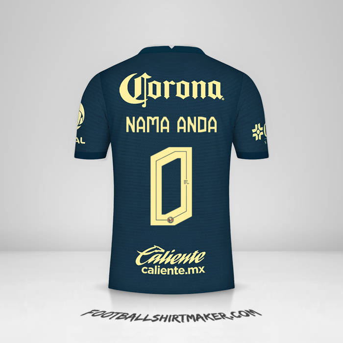 Jersey Club America 2021/2022 II -  nama anda - 0