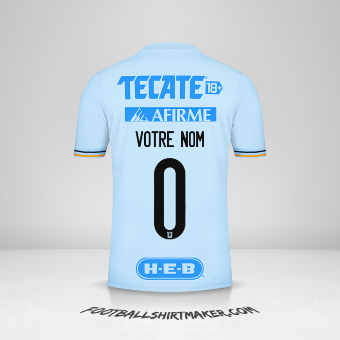 Maillot Tigres UANL 2021/2022 II -  votre nom - 0