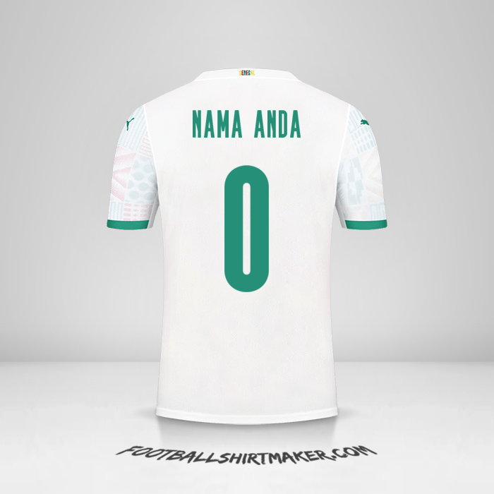 Jersey Senegal 2020/2021 -  nama anda - 0