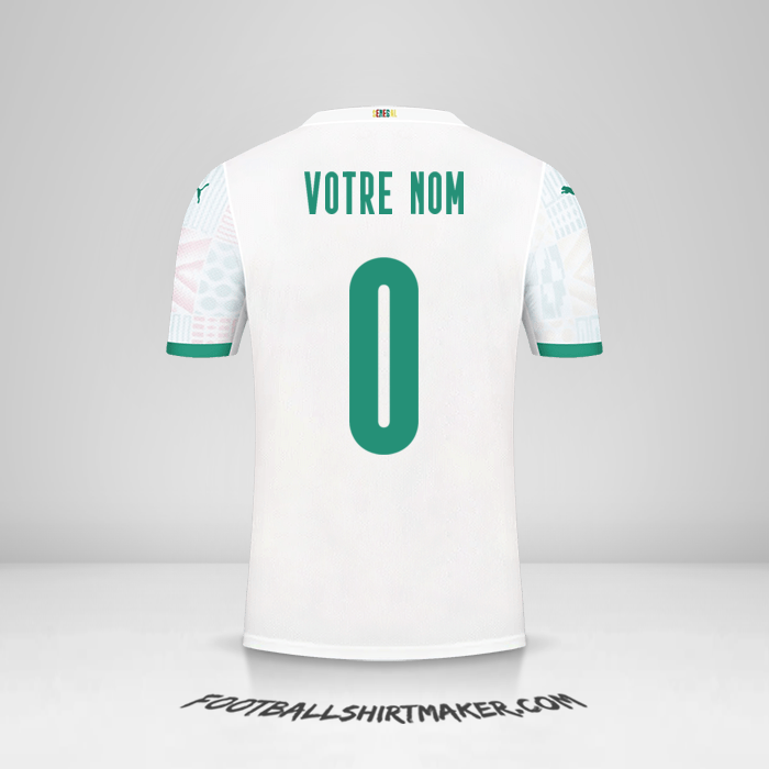 Maillot Sénégal 2020/2021 -  votre nom - 0