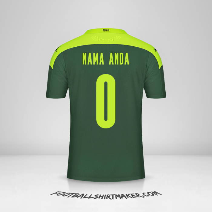 Jersey Senegal 2020/2021 II -  nama anda - 0