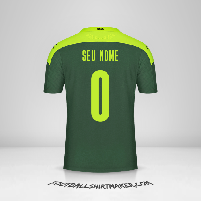 Camisa Senegal 2020/2021 II -  seu nome - 0