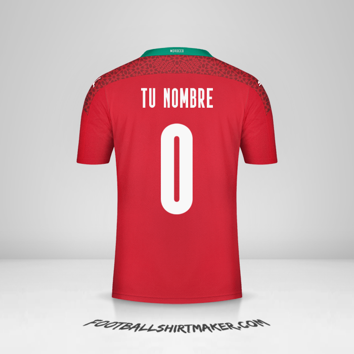 Camiseta Marruecos 2020/2021 -  tu nombre - 0