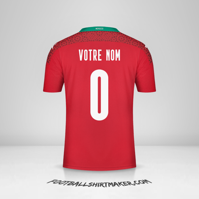 Maillot Maroc 2020/2021 -  votre nom - 0