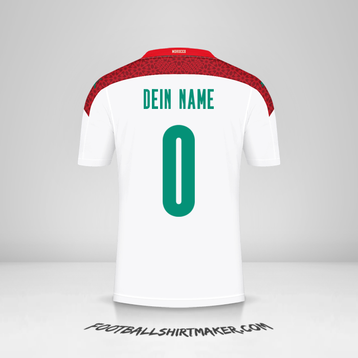 Trikot Marokko 2020/2021 II -  dein name - 0